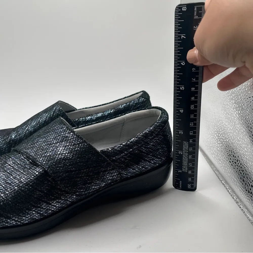 Alegria Women's Lauryn Loafer Size 38 8 Slip On Nursing Shoe Blue Metallic - Image 6