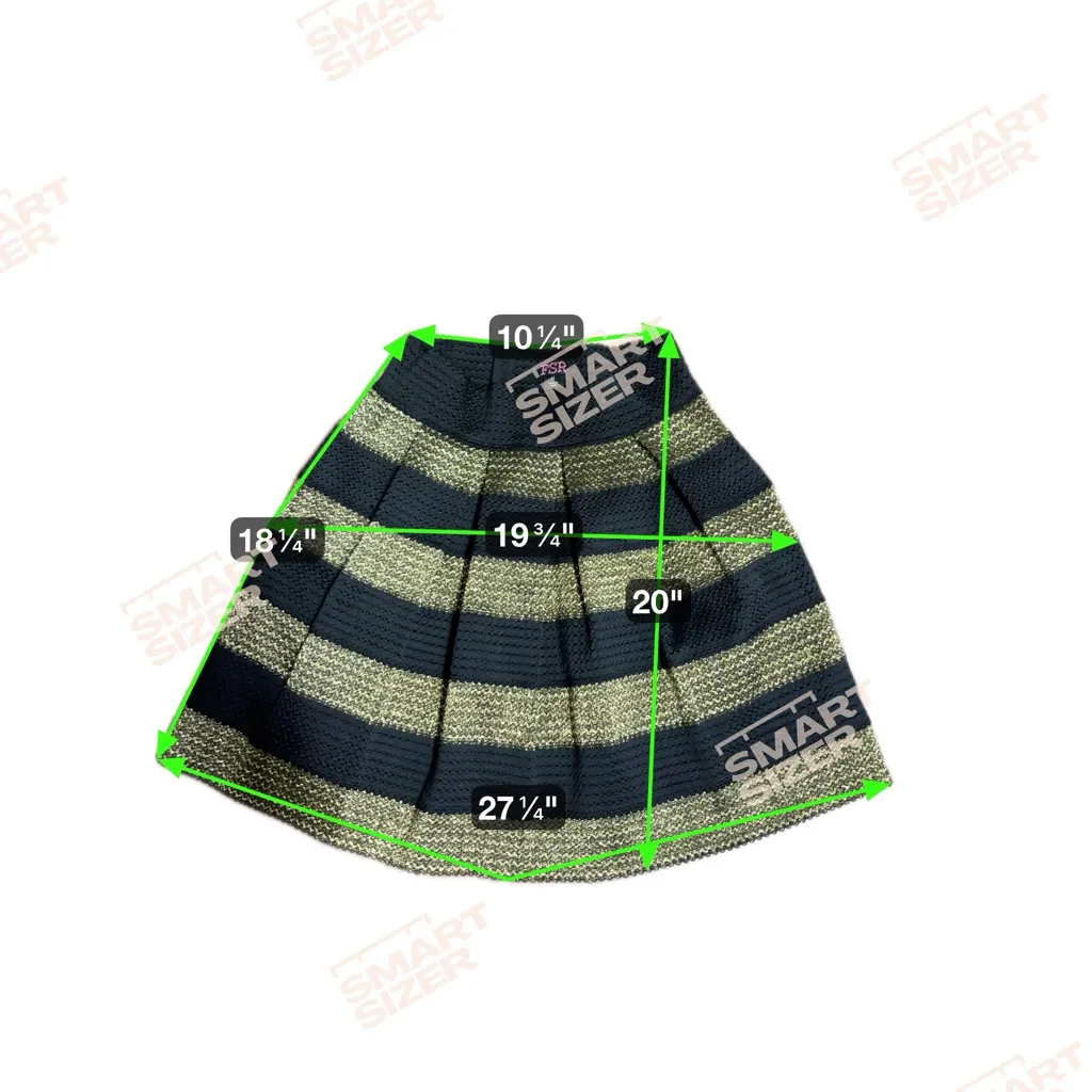 FSR metallic gold & black pleated skater skirt, size M, great condition Size M - Image 3