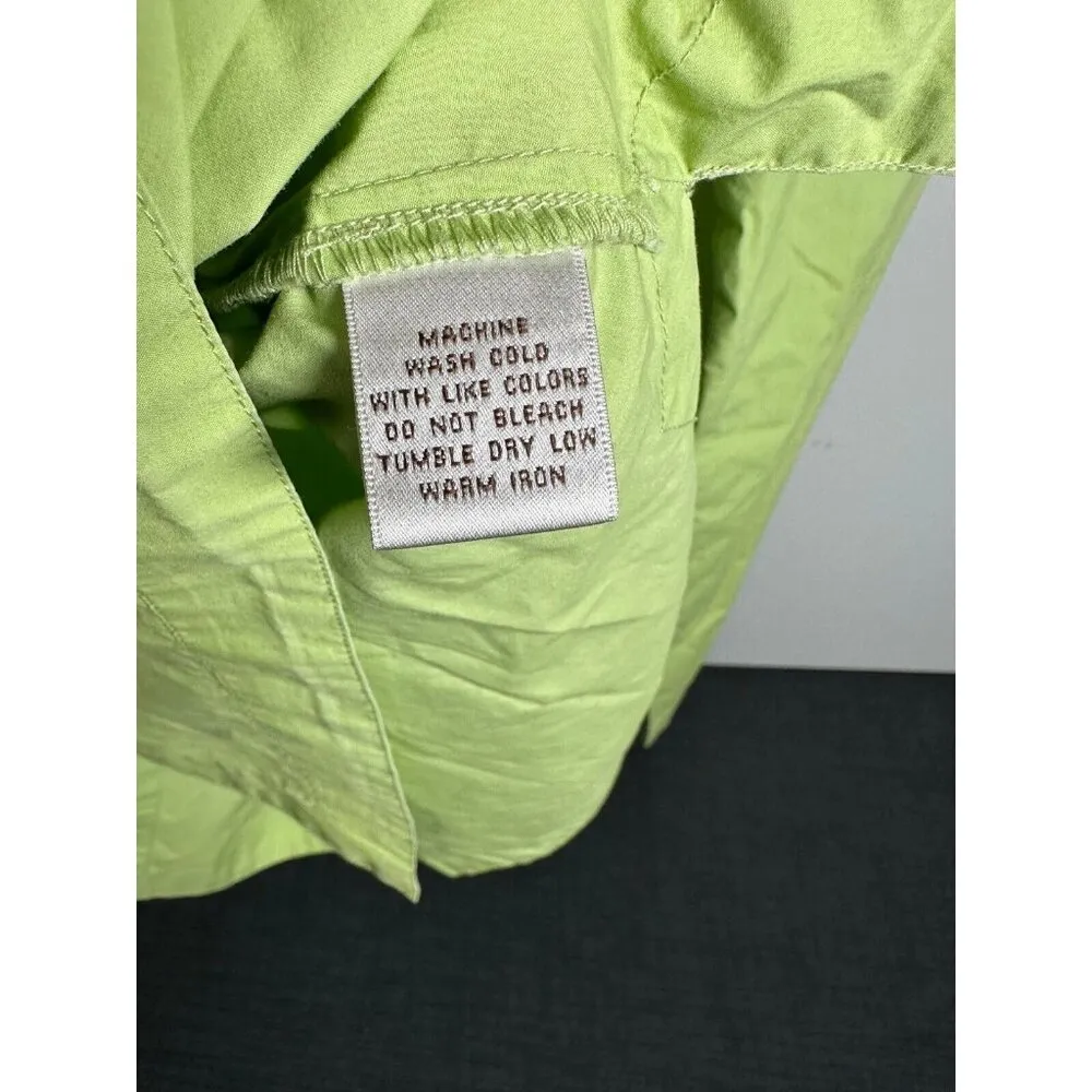 Peter Millar Large Top Tunic Womens V-Neck Pullover Green Long Sleeve Cotton - Image 13