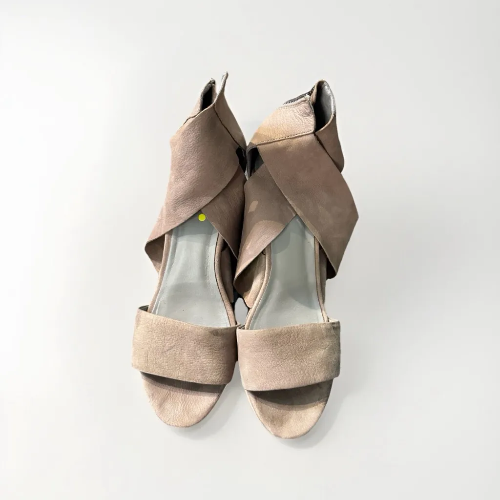 Eileen‎ Fisher Taupe Earth Suede Ellis Sandal Shoes Women's Size 10 EUC - Image 2