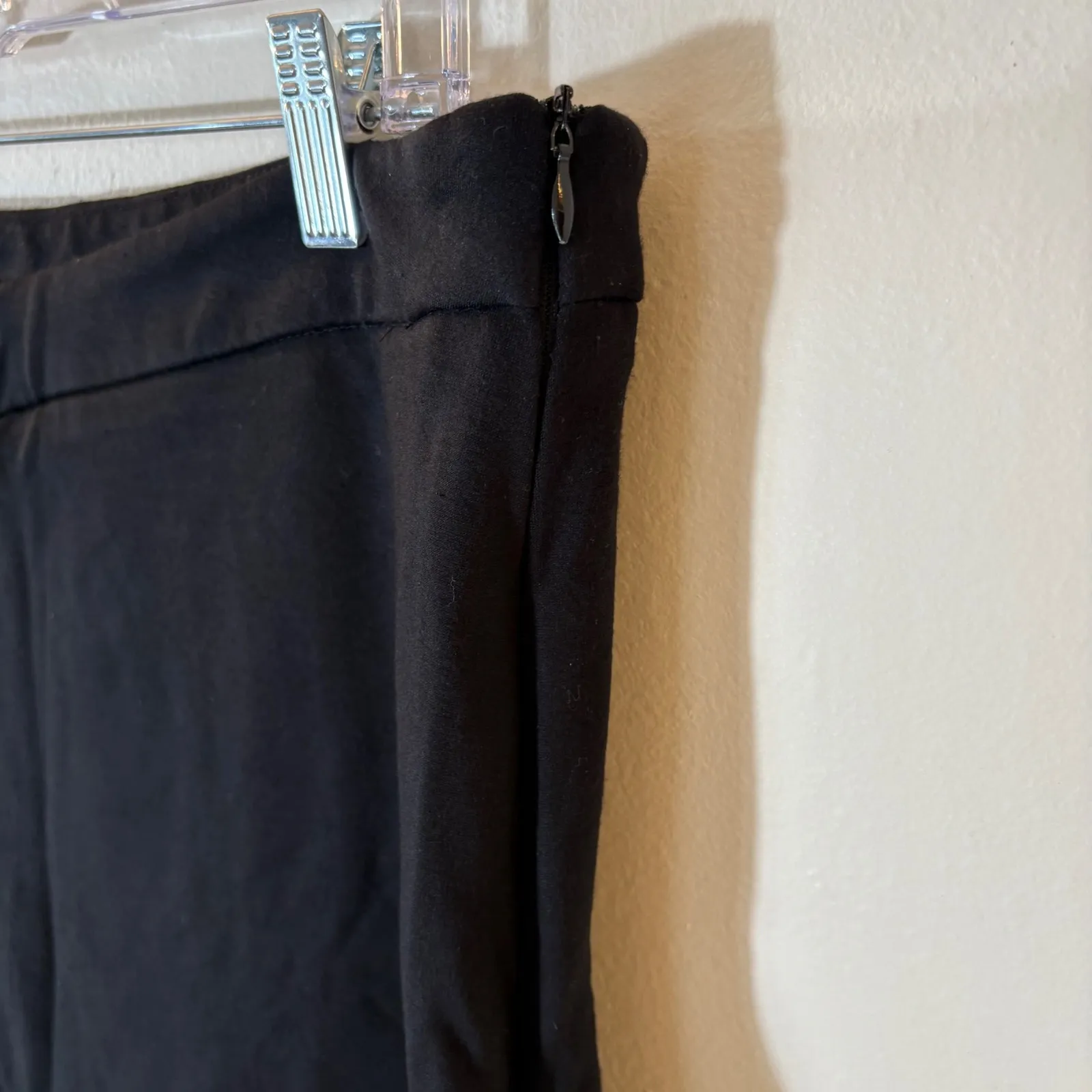 Princess Polly Ravyn Black Mini Skort Side Zip Slit Size 12 - Image 4