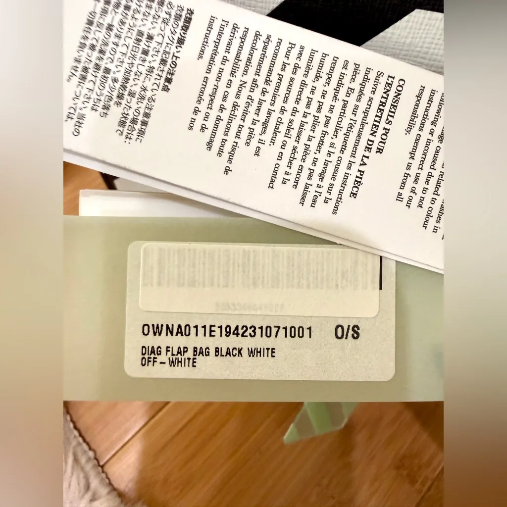 Off-White Diagonal Binder Clip Bag - Image 11