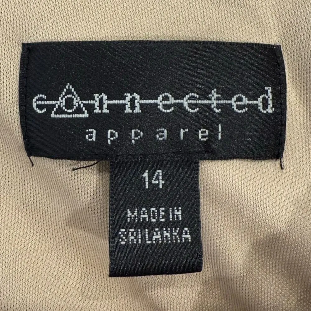 Connected Apparel Sleeveless Plunge V-Neck Lace Maxi Dress Black Women's Size 14 - Image 7