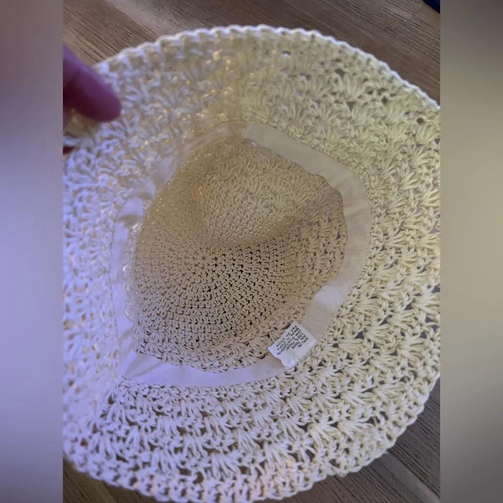 Arlin Cream 100% Paper Bucket Hat Vintage - Image 2