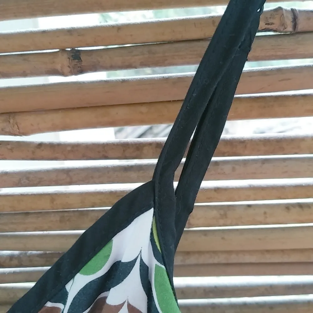 Bisou Bisou 12 Black Lime Green Cotton Sun Dress - Image 6