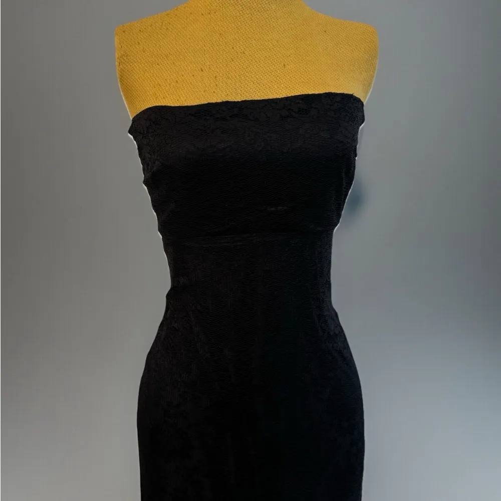 Max Studio black guipure long dress - Image 3