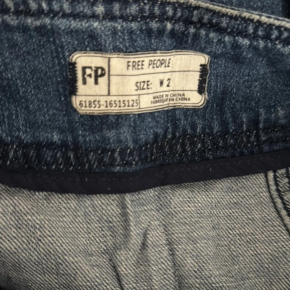 Free People Blue Mini Cargo Skirt - Image 6