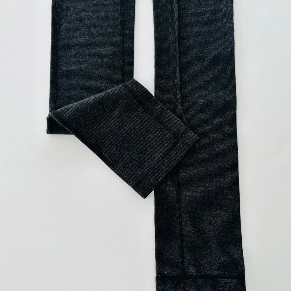 Lululemon Skinny Will Pant Wee Stripe Black Heathered Size 2 Straight Leg Retro - Image 6