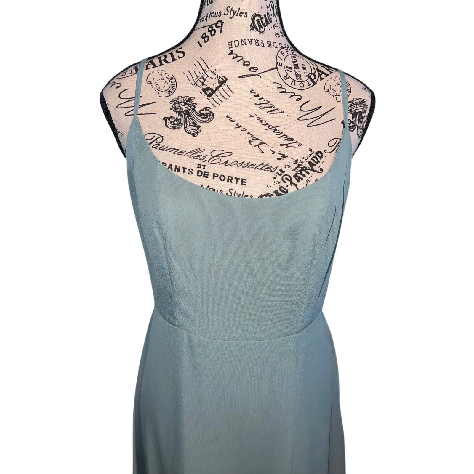 Birdy Grey‎ Amy Dress Sea Glass Chiffon Bridesmaid Gown Size Small Weddi… - Image 7