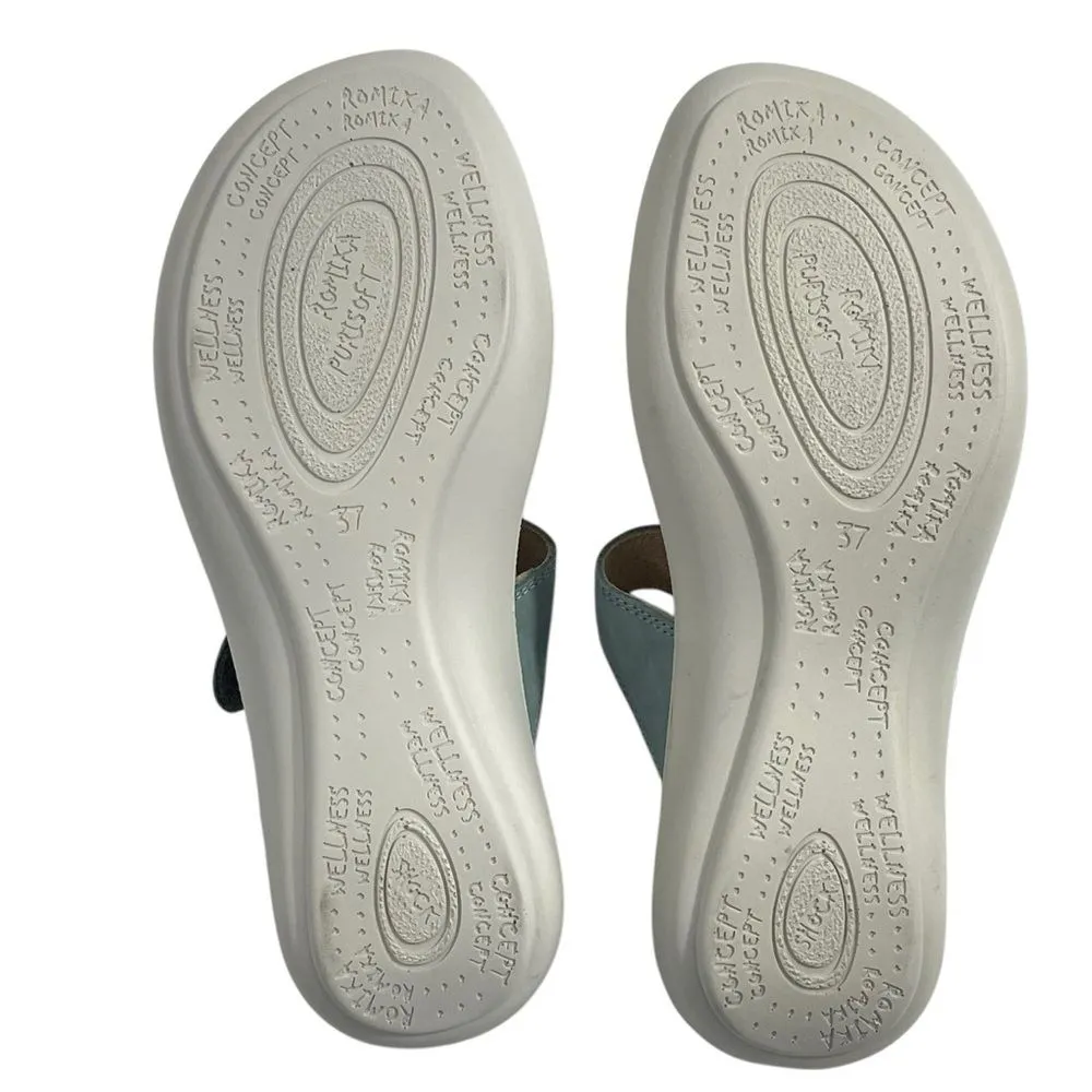 NEW Romika Ibiza 110 Slide Sandals Mint Green Women’s Size EU‎ 37 Shoes - Image 7