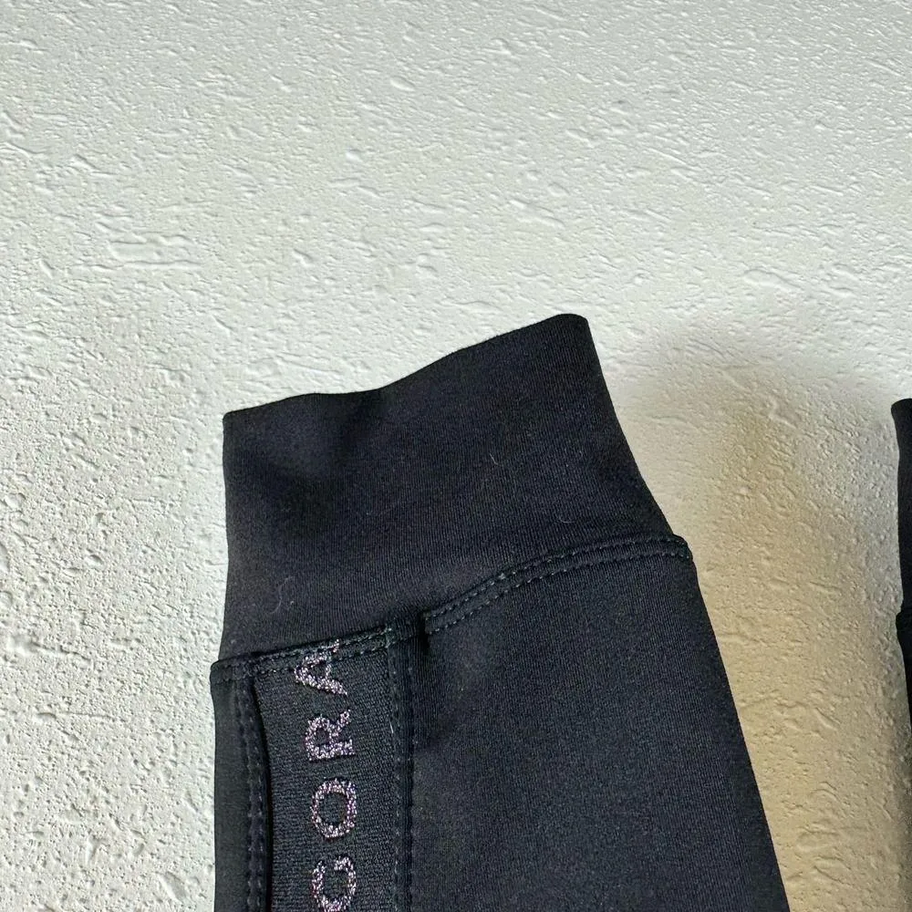Zaggora London Hot Pants Black Neoprene Yoga Workout Leggings Thermal Fit Size 2 - Image 4