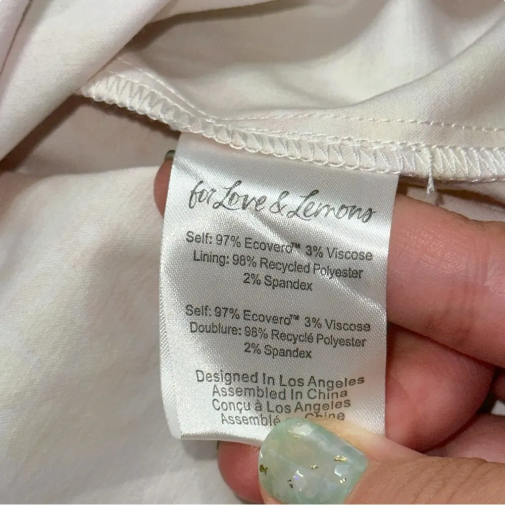 For Love & Lemons Pink & Yellow Floral Carrie Midi Dress Womens S - Image 6