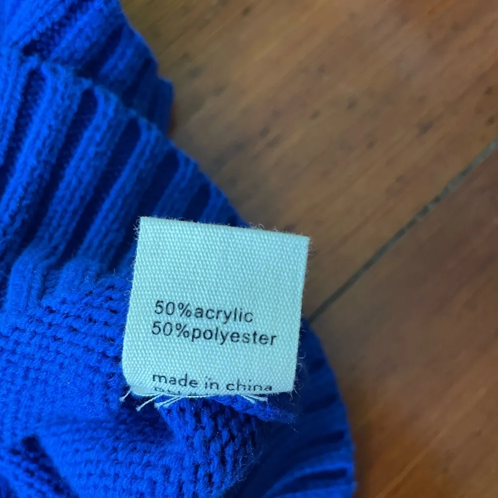 Revolve x All The Ways Cobalt Blue Cropped Sweater Tank - Sz M 💛🎀 - Image 11