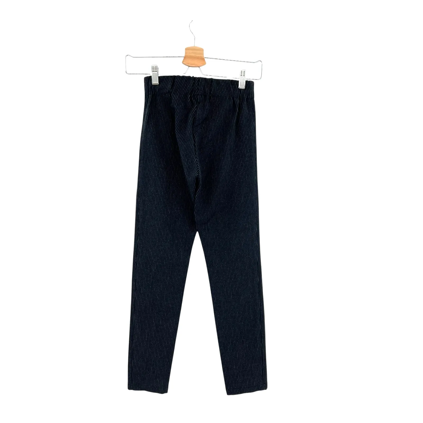 Joseph Pinstripe Leggings Trousers Gabardine Stretch Black‎ Size 34 US 2 - Image 7