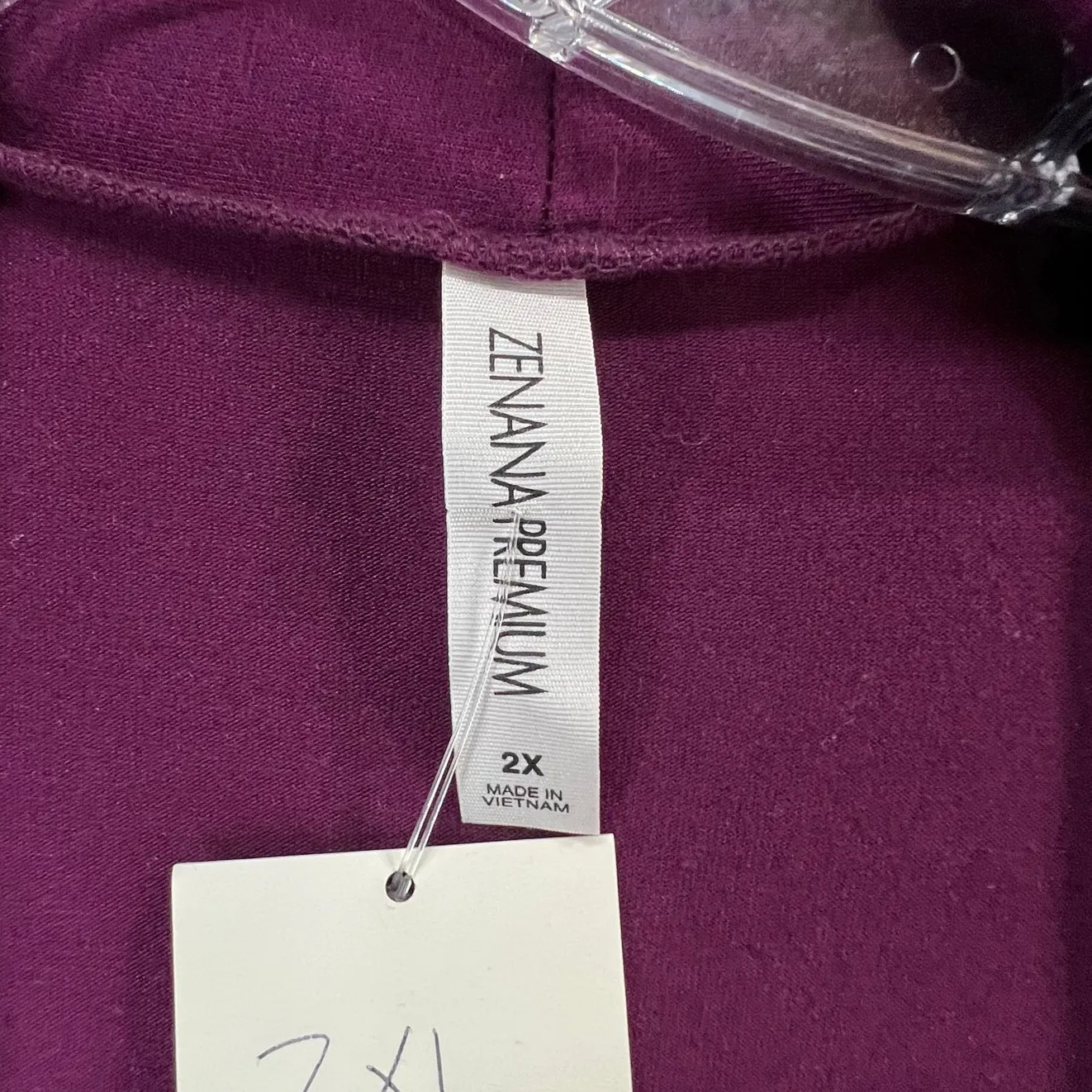 Zenana Premium Venice Duster Cardigan 2XL Purple Open Front Pockets Slouchy Soft - Image 12