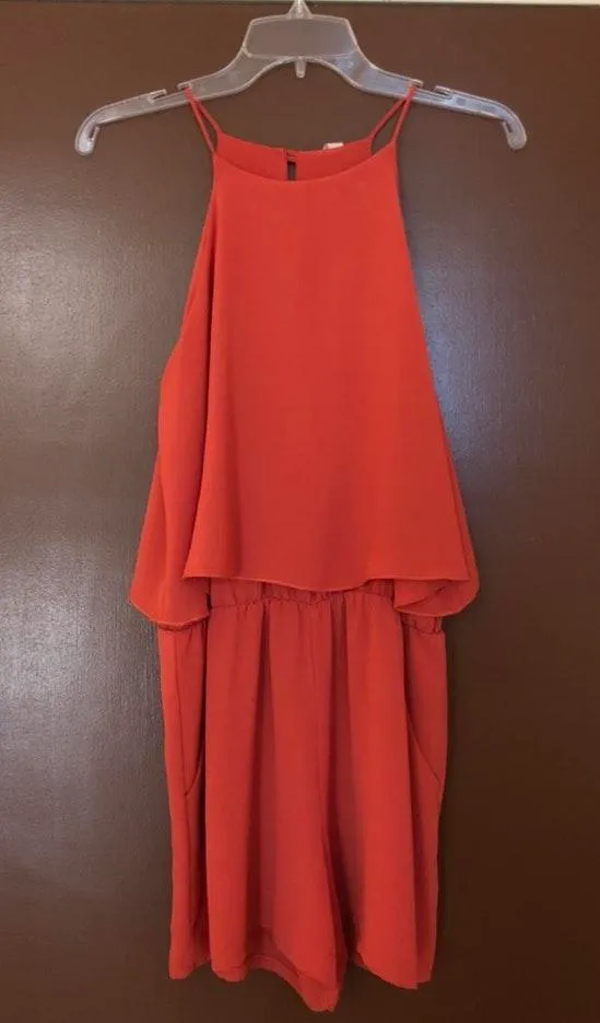 Boutique Orange Romper - Image 3