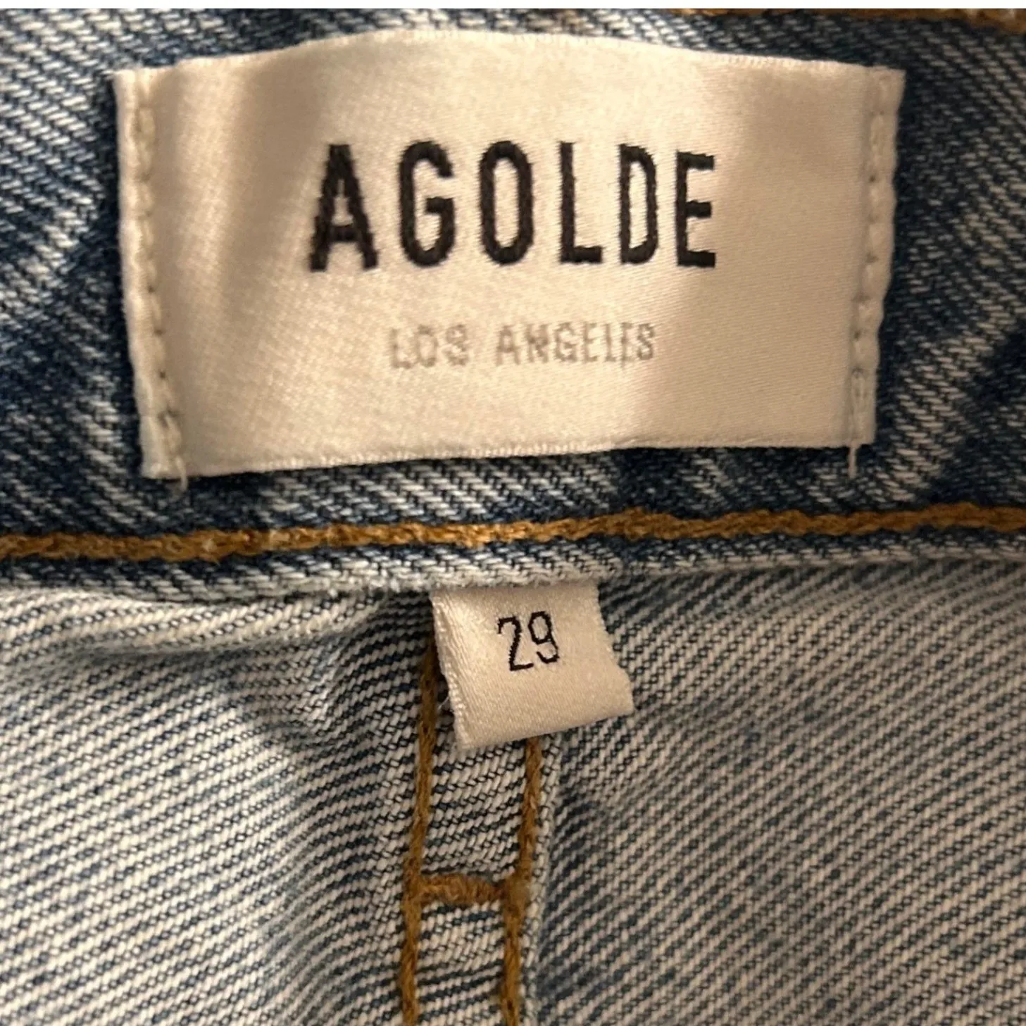 Agolde Cherie Straight Leg Jeans Blue 29 - Image 7