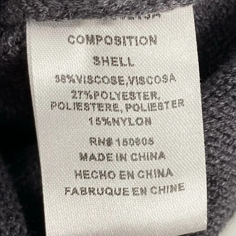 MAISIE NWT Charcoal Gray Asymmetrical Ruffle Hem Pullover Sweater Size Small - Image 7