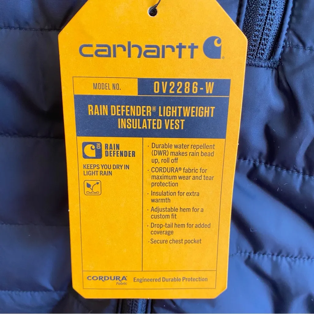 Carhartt Rain Defender Lightweight Insulated Puffer Vest Relaxed Fit - Image 4