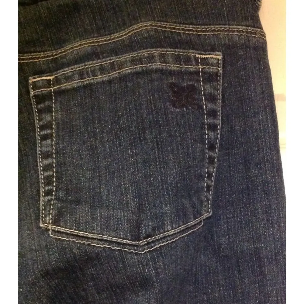 Womens Simply Vera by Vera Wang Medium Wash Straight Leg Cropped Jeans Size 2 - Image 4