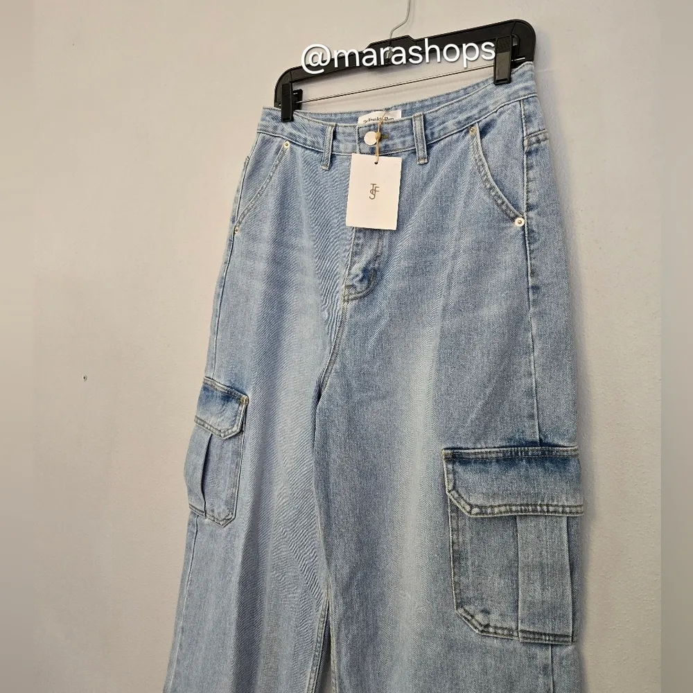 Frankie Shop Kai High Rise Wide Leg Jeans - Image 5