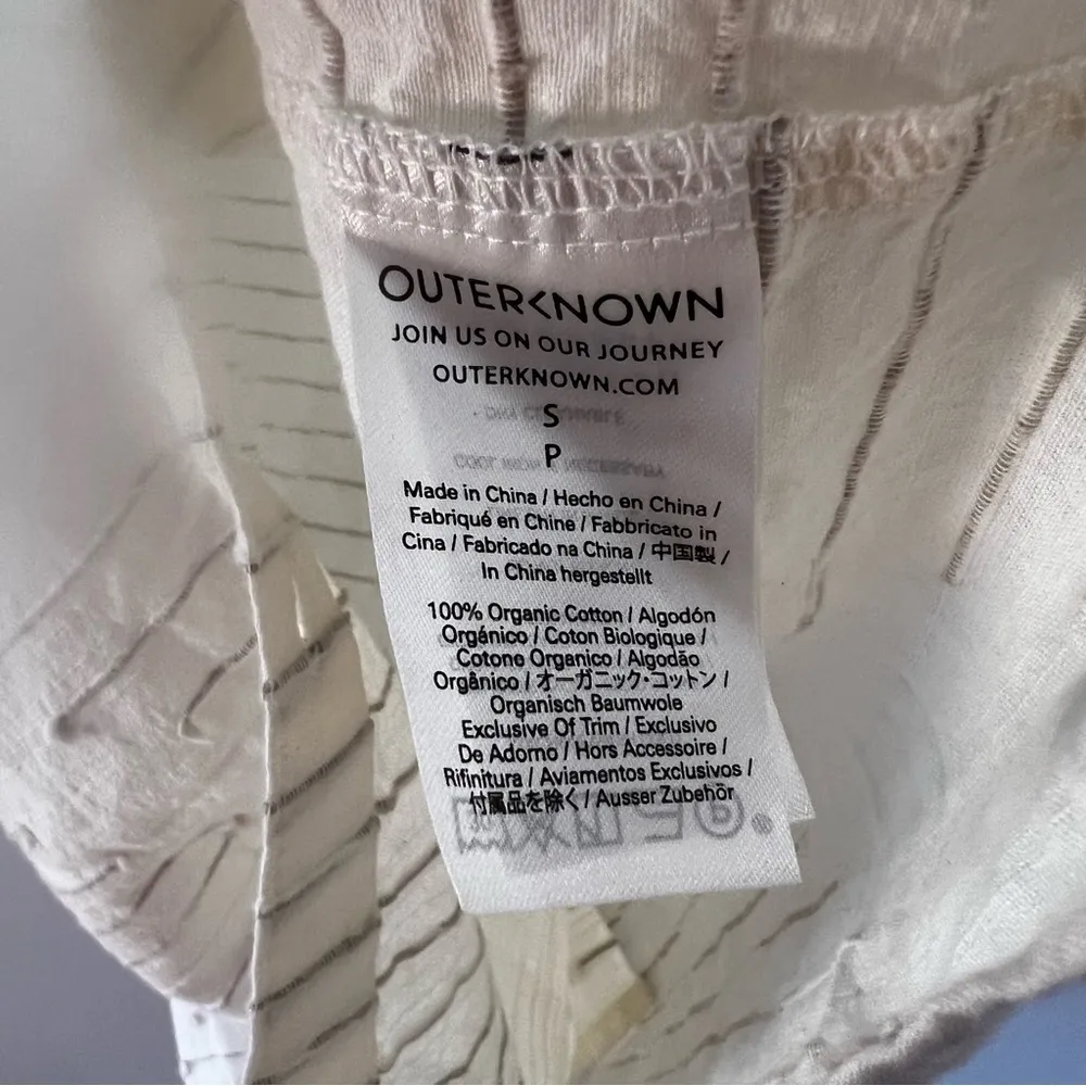 NEW Outerknown Natural Bee Organic Cotton Shirt Dress Small Relaxed - Image 6