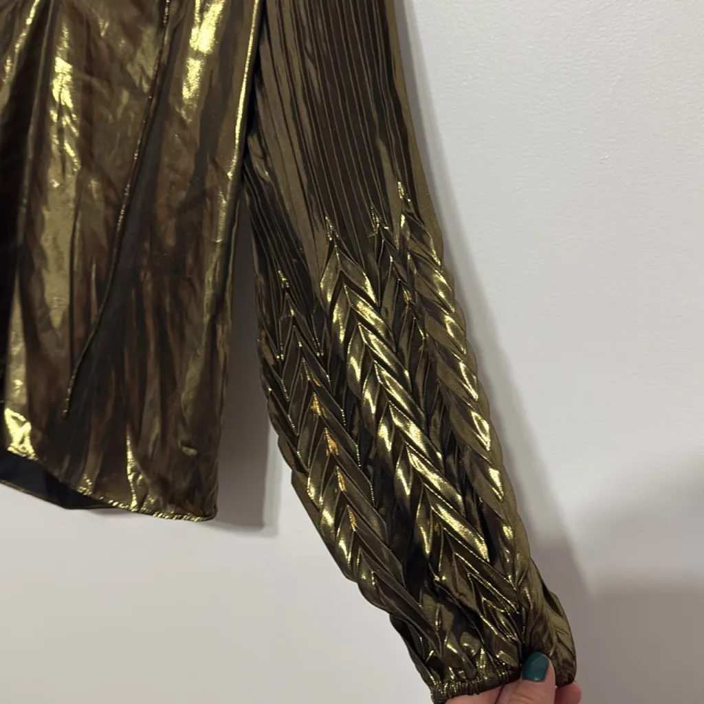 Johnny Was Golden Gem Pleated Blouse - Image 11