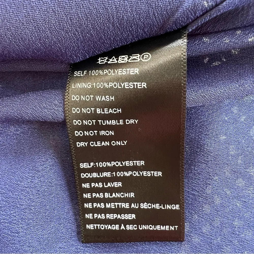 Urban Outfitters Dress Blue Ruffle Mini Slip XL (jrs) Cocktail Party Sleeveless - Image 16