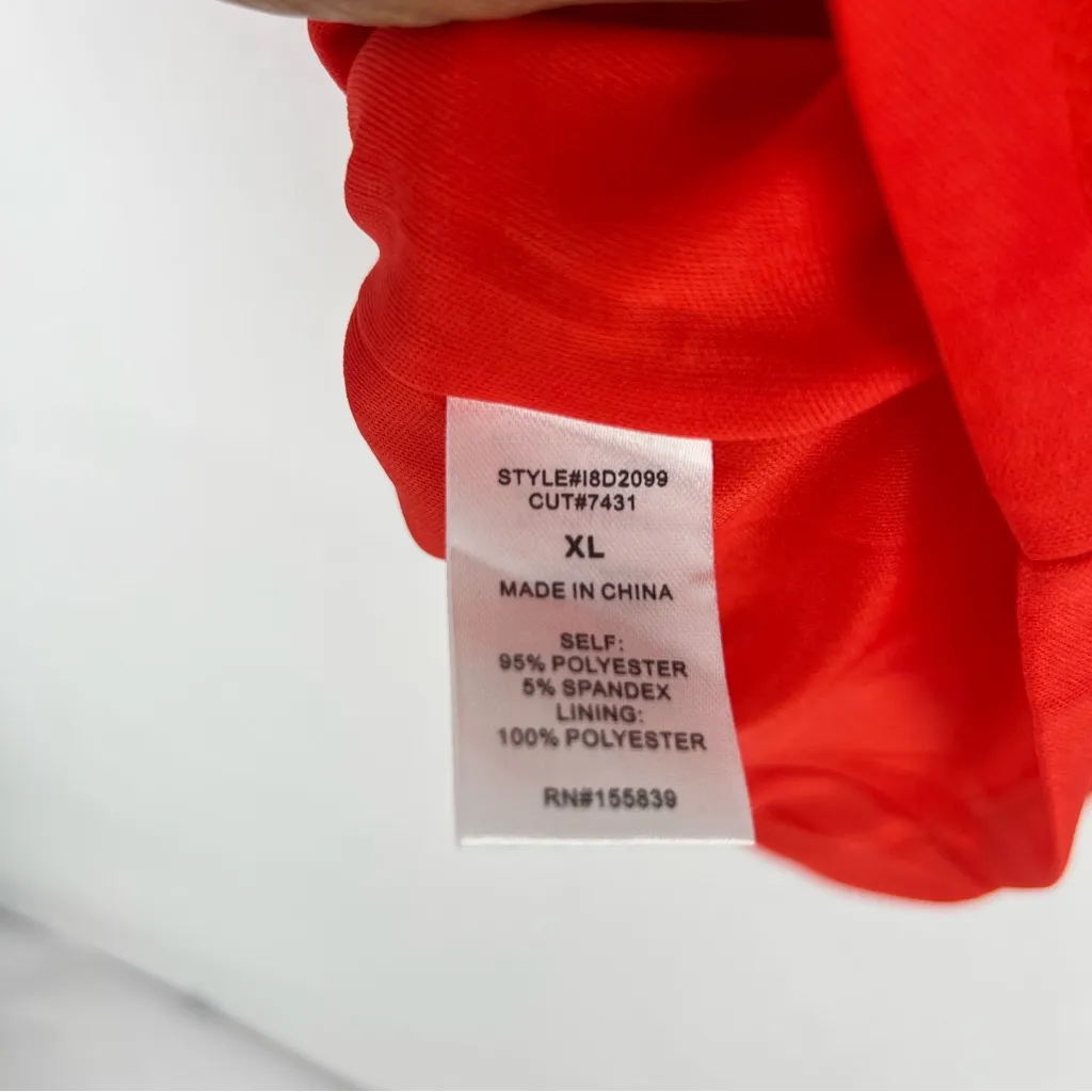 Olia Red Spaghetti Strap Mini Party Dress NWT Size XL - Image 9