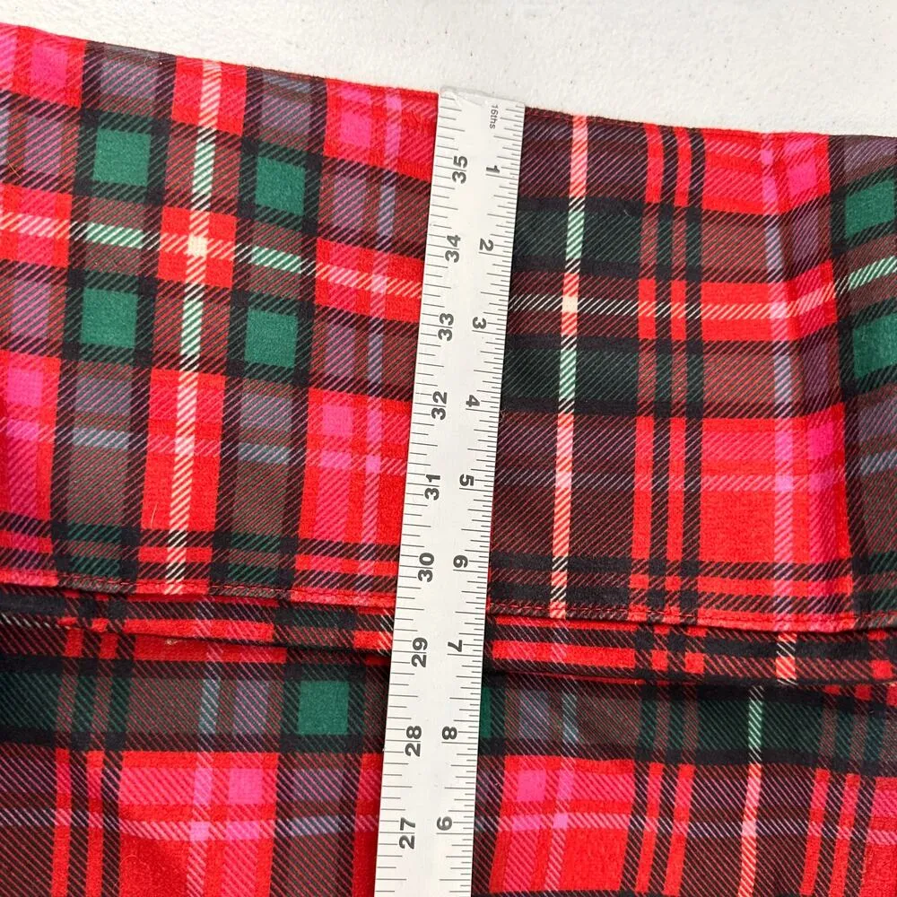 Victoria's Secret VS Holiday Plaid Fleece-Trim Tote Bag New with tags - Image 11