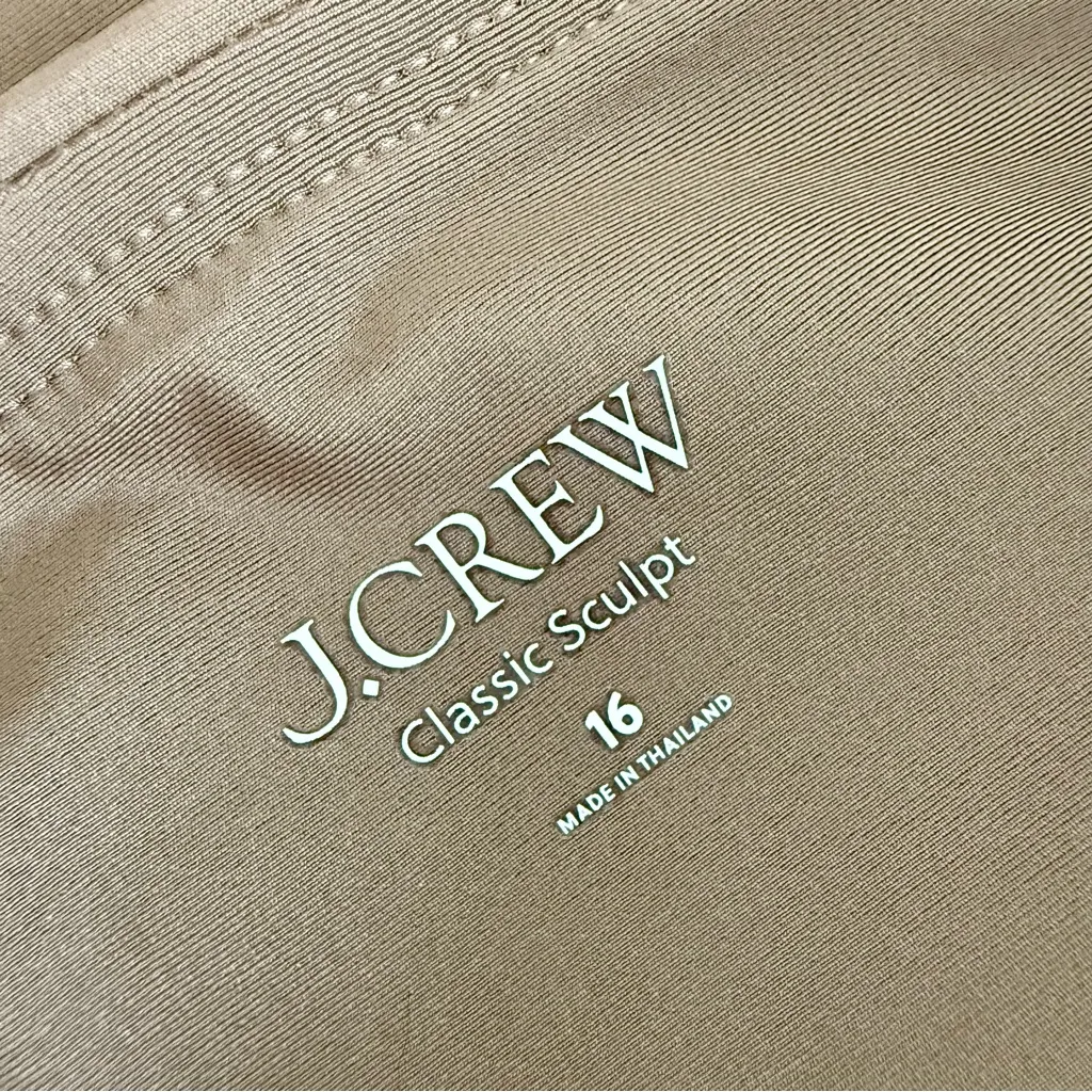 J. Crew Gemma Swimsuit Smoky Willow Wood Sz 16 NWT - Image 9