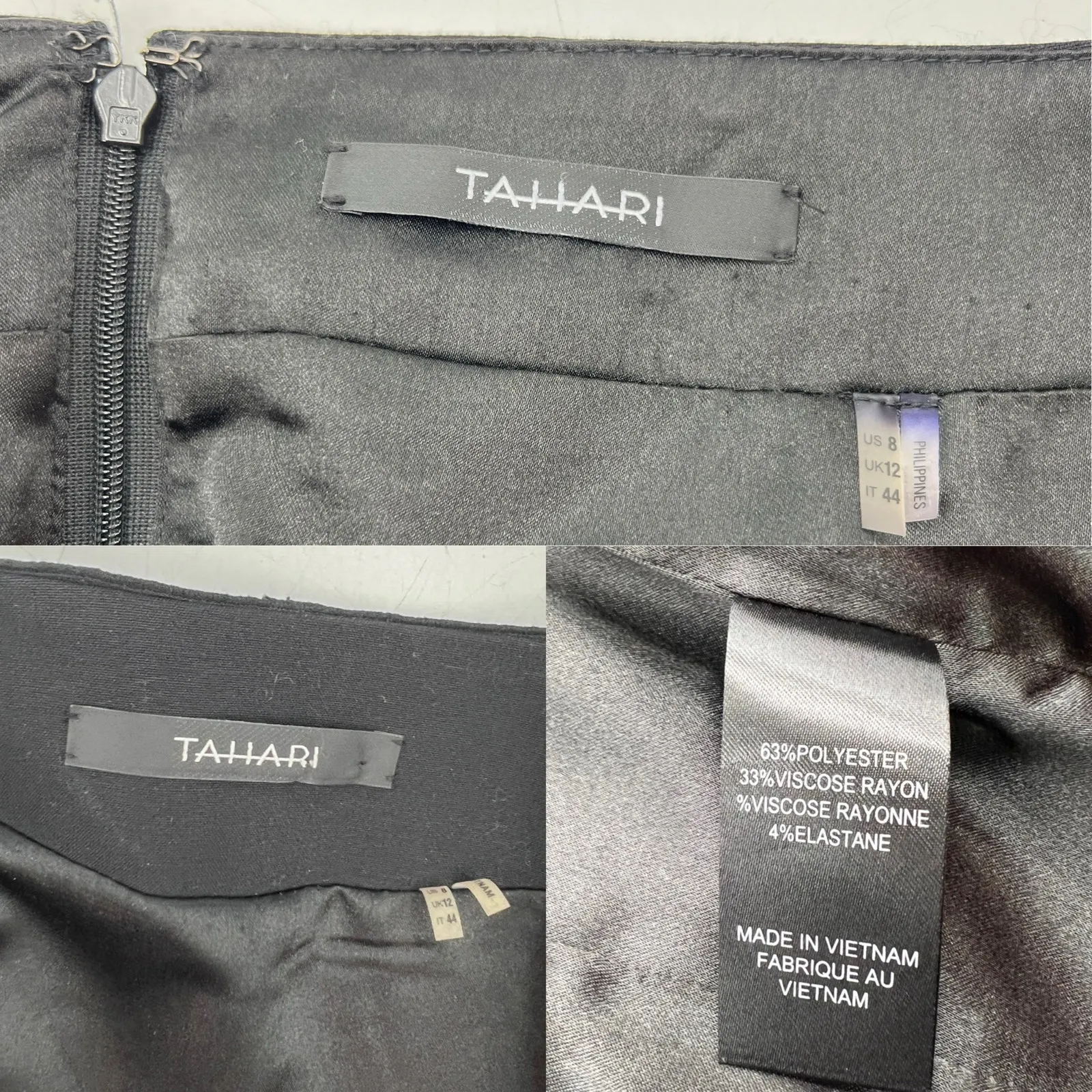 Tahari Blazer & Skirt Set Black - Image 4