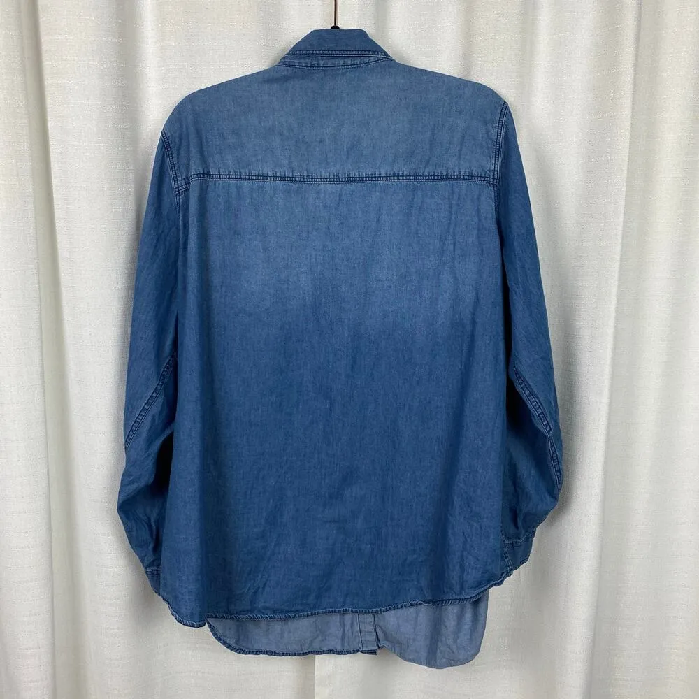 Torrid Denim Blue Button Up Shirt Sz.3 - Image 11
