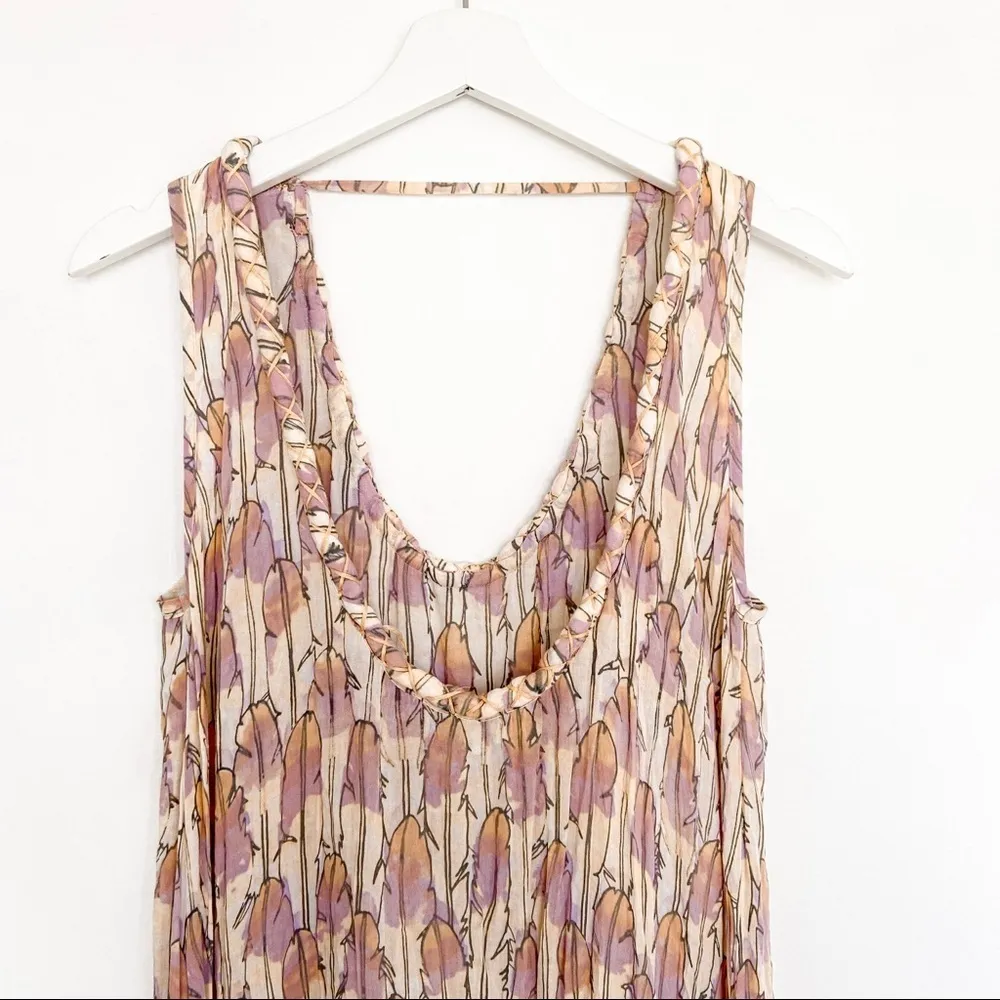 Tiare Hawaii Feathers Print Maxi Dress - Image 5