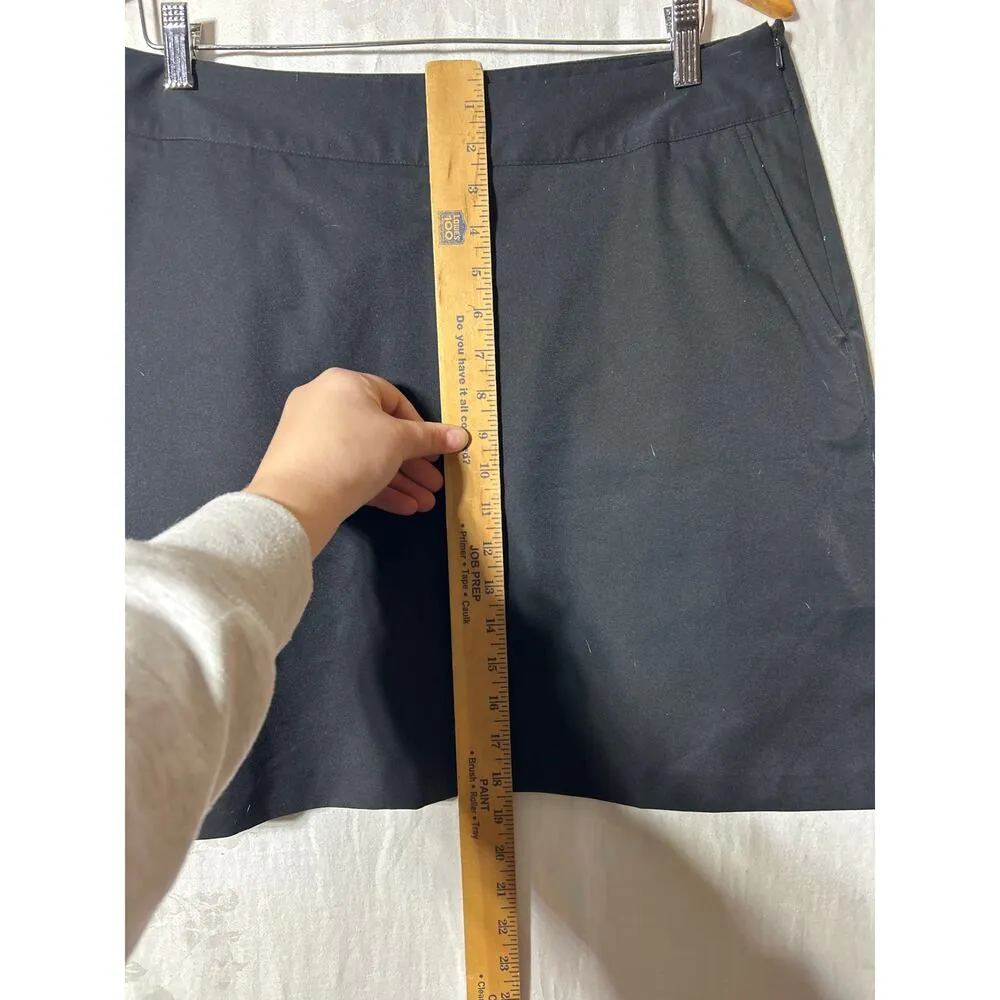 Adidas Skort 12 Black Climacool Pockets Side Zip Shorts Skirt Tennis Pickleball - Image 5