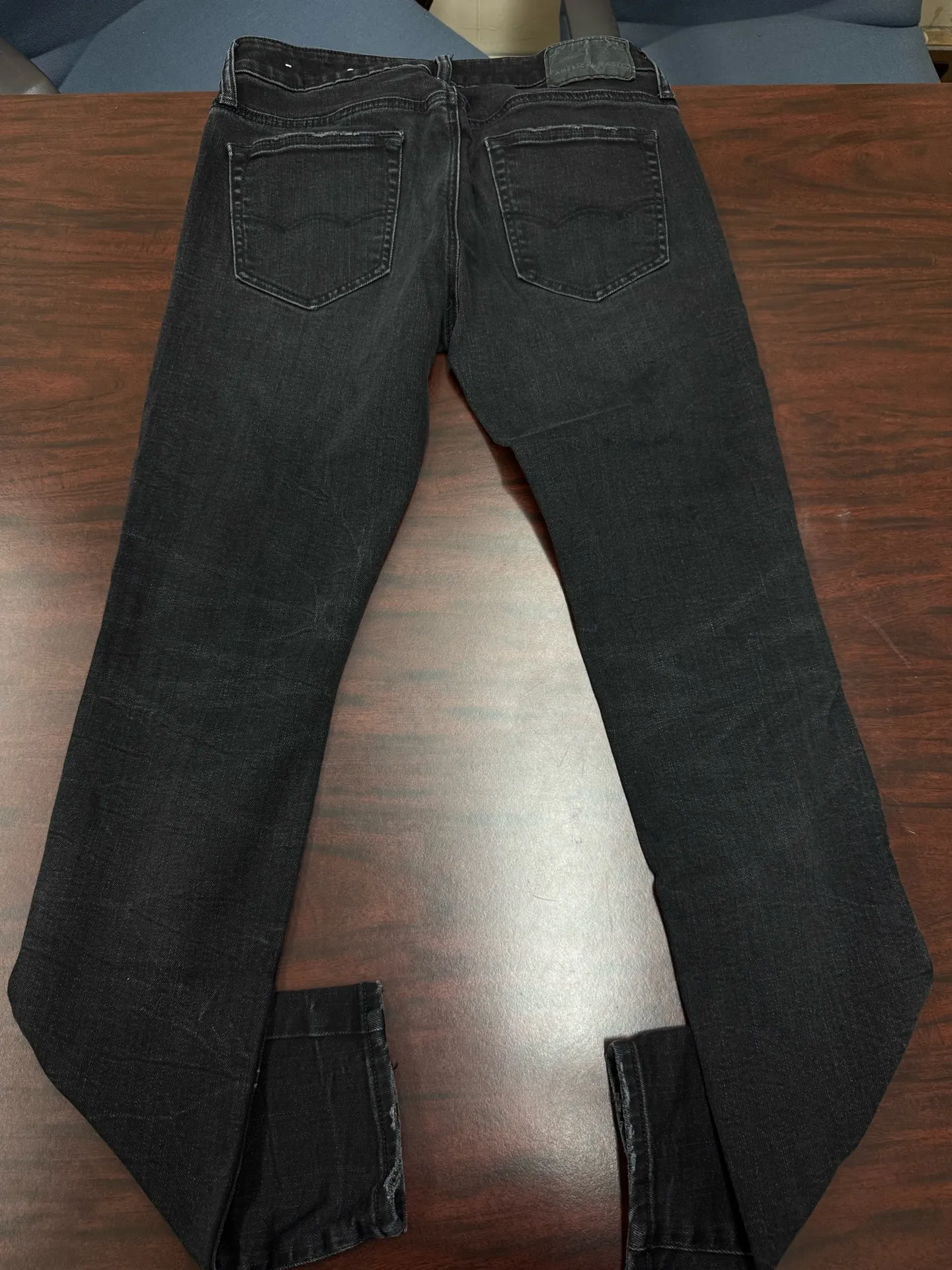 American Eagle Men’s Black Distressed Flex Black Jeans Size 30x32 - Image 3