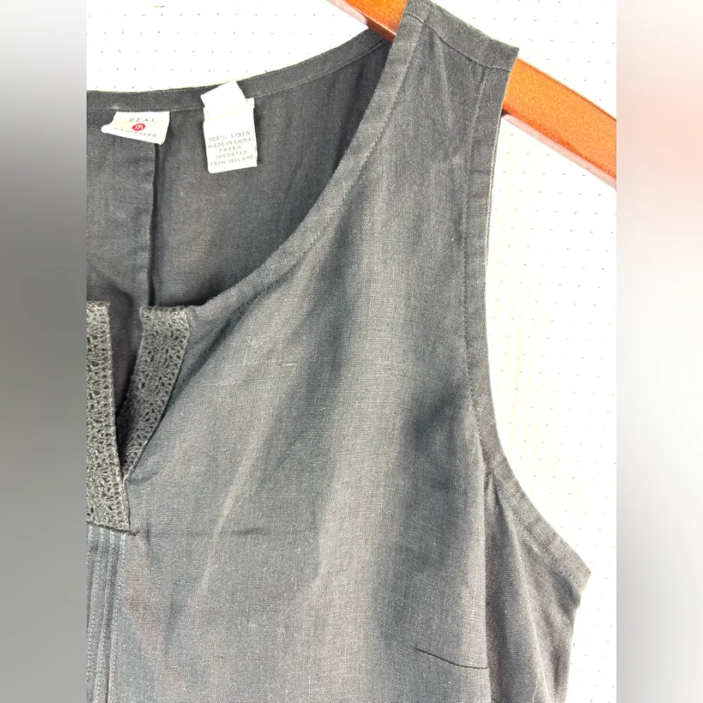 Real Clothes 10 Irish Linen Elegant Sleeveless Maxi Dress - Image 6