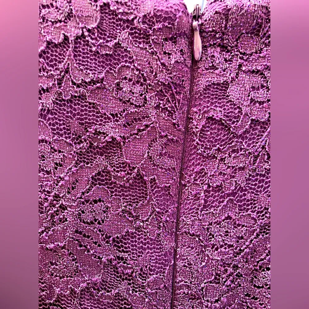 JESSICA HOWARD - LONG SLEEVE METALLIC LACE GOWN JH9M7887 - Image 9