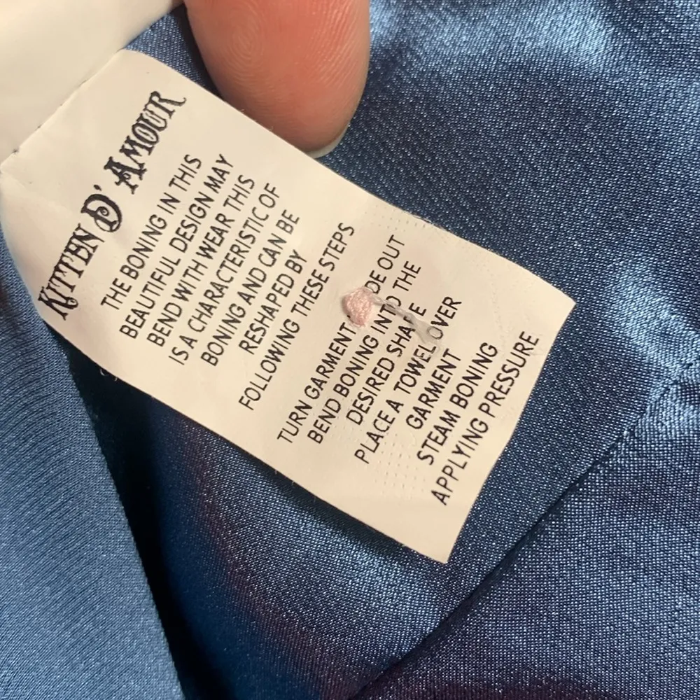 Kitten D’Amour Silk Blend Corset Style Top Size 14 Red - Image 8