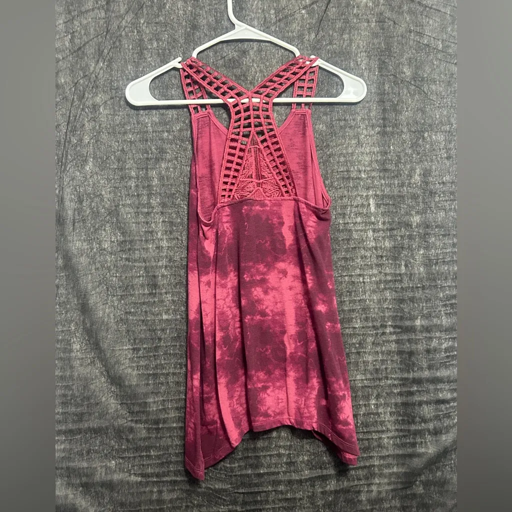 Harry Potter Juniors XS Burgundy Tie Dye Racerback Tank(A271) - Image 6