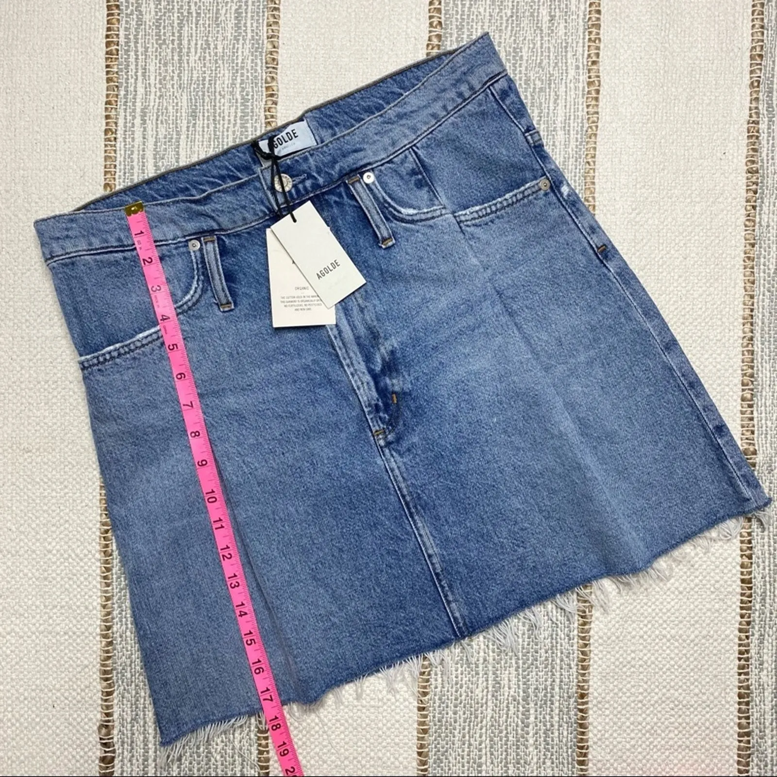 Agolde Reworked 90’s Denim Mini Skirt In Revival Women’s 28 - Image 2