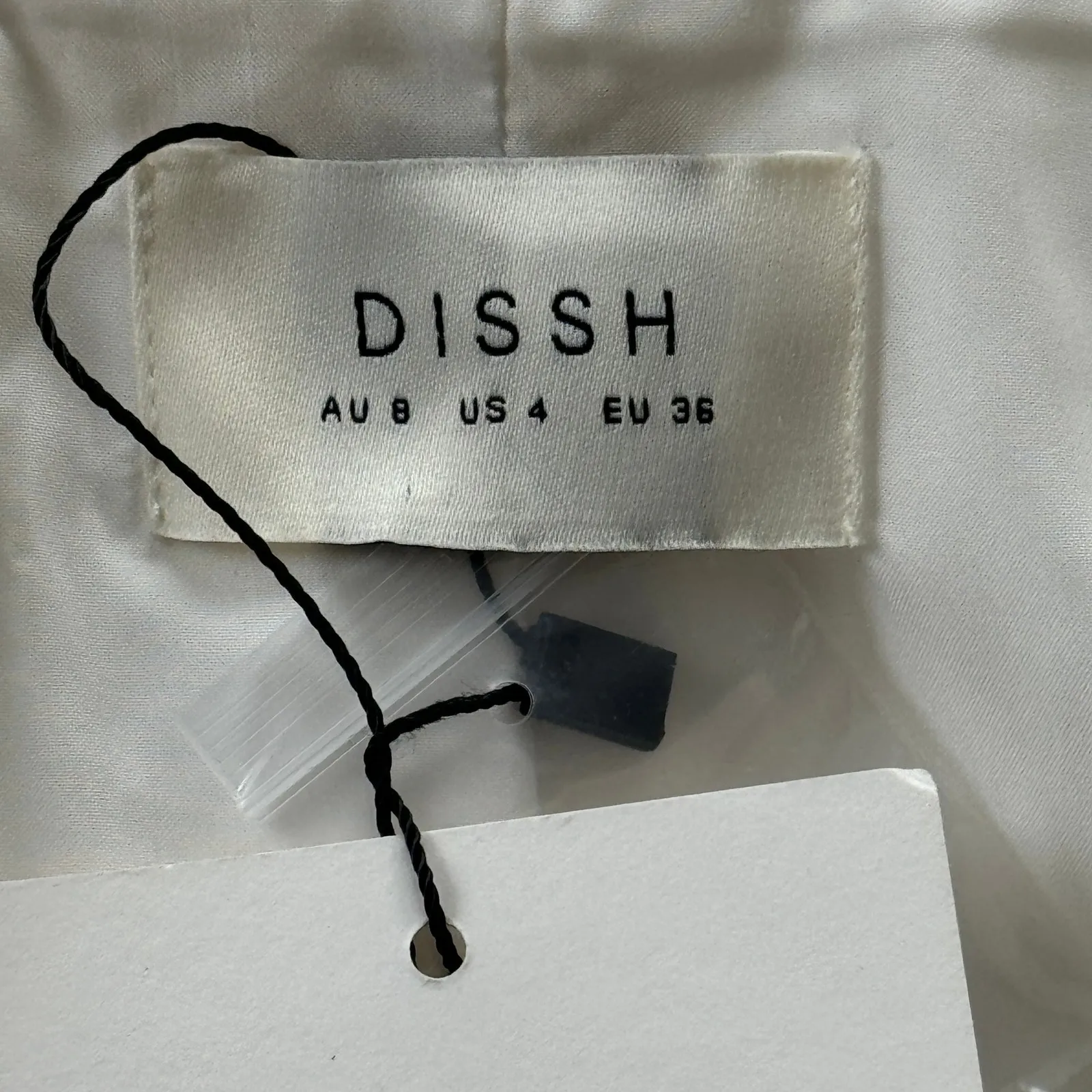 DISSH Sloan White Sleeveless Linen Blend Vest US 4 AU 8 NWT‎ - Image 7