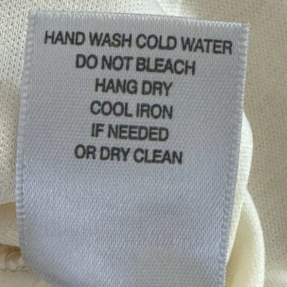 Y2K DRESS BARN Lace Romantic Whimsical Cream Floral Embroidered Blouse Sz M Top - Image 7