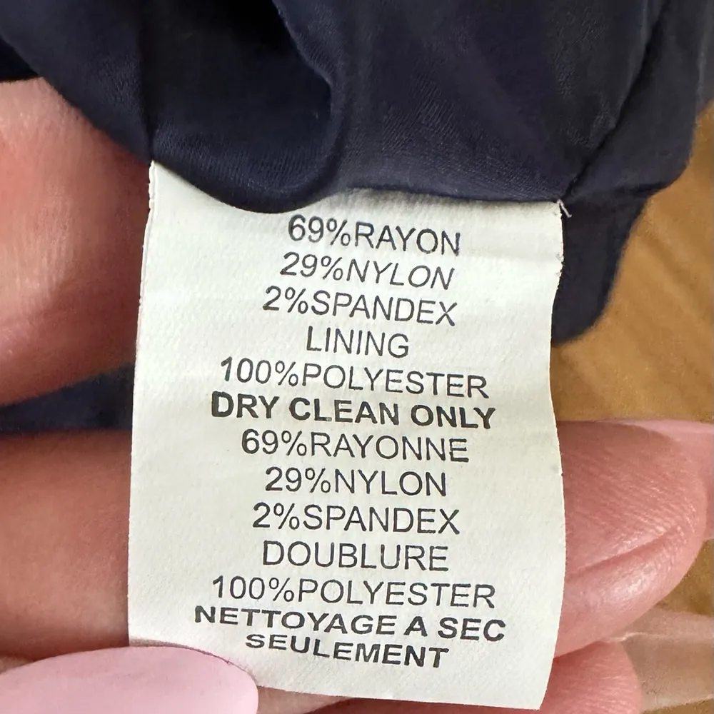 TRINA TURK DIXON COLORBLOCK PONTE 3/4 SLEEVE NAVY BLUE BLACK BODYCON WHITE DRESS - Image 5