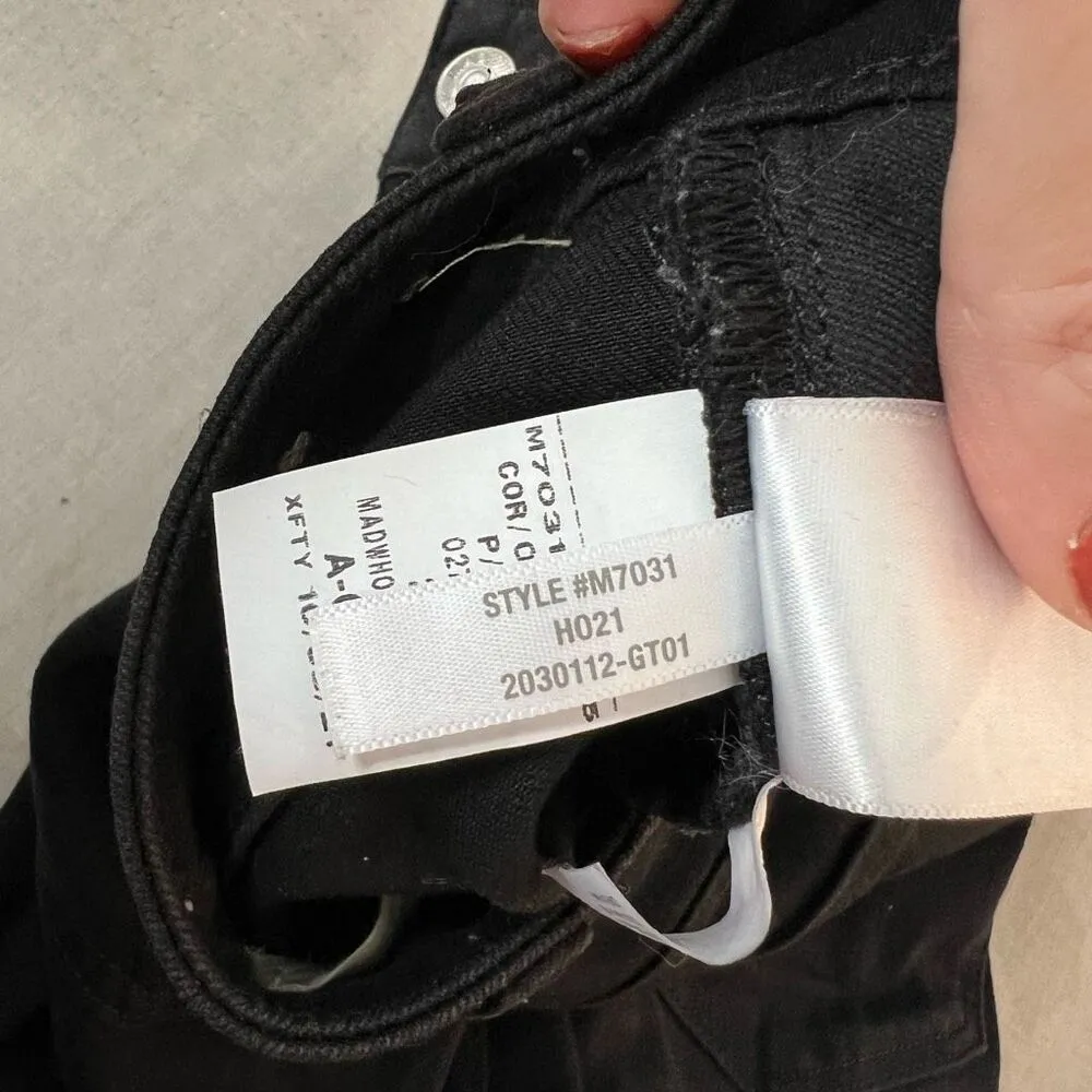 Madewell  10" High-Rise Skinny curvy roadtripper Jeans in Black Frost size 25 - Image 12