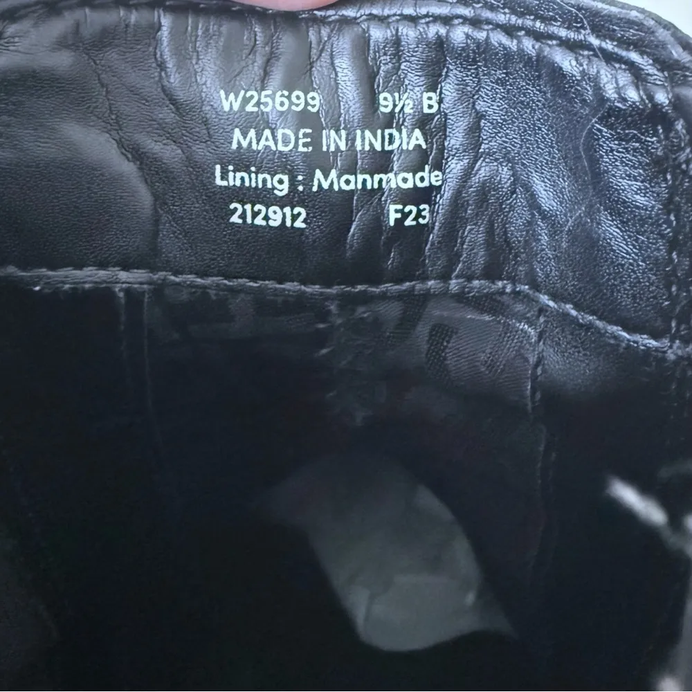 Cole Haan Women's Camea Leather Chelsea Combat Boots Black Size 9.5 B - Image 6