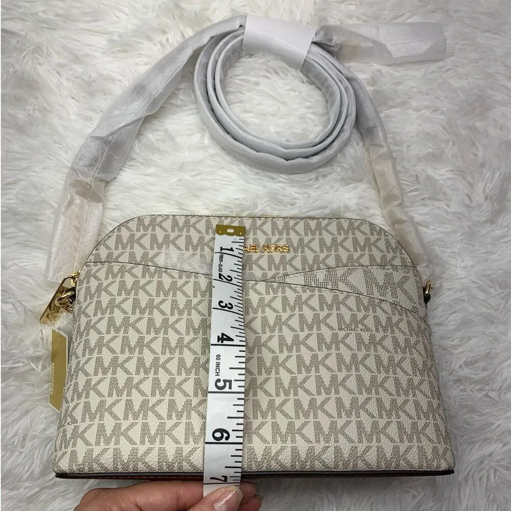 NWT MICHAEL KORS Jet Set Travel Medium Logo Dome Crossbody Bag - Image 6