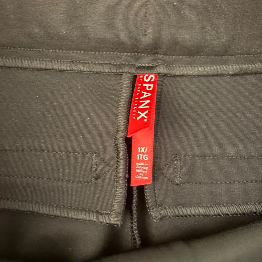 Spanx The Perfect Black Pant w/ Sequin Side Trim Black - Image 5