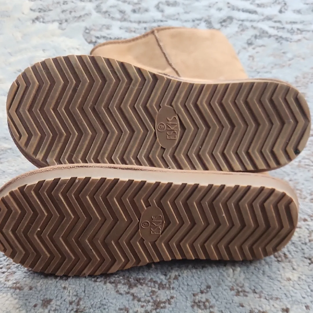 Eskis Faux Fur Lined Boots Brown 9 - Image 6