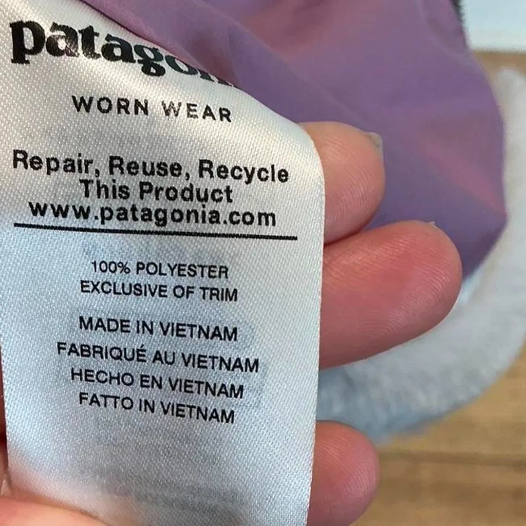 Patagonia Lunar Frost Jacket Faux Fur Soft Full Zip - Image 4